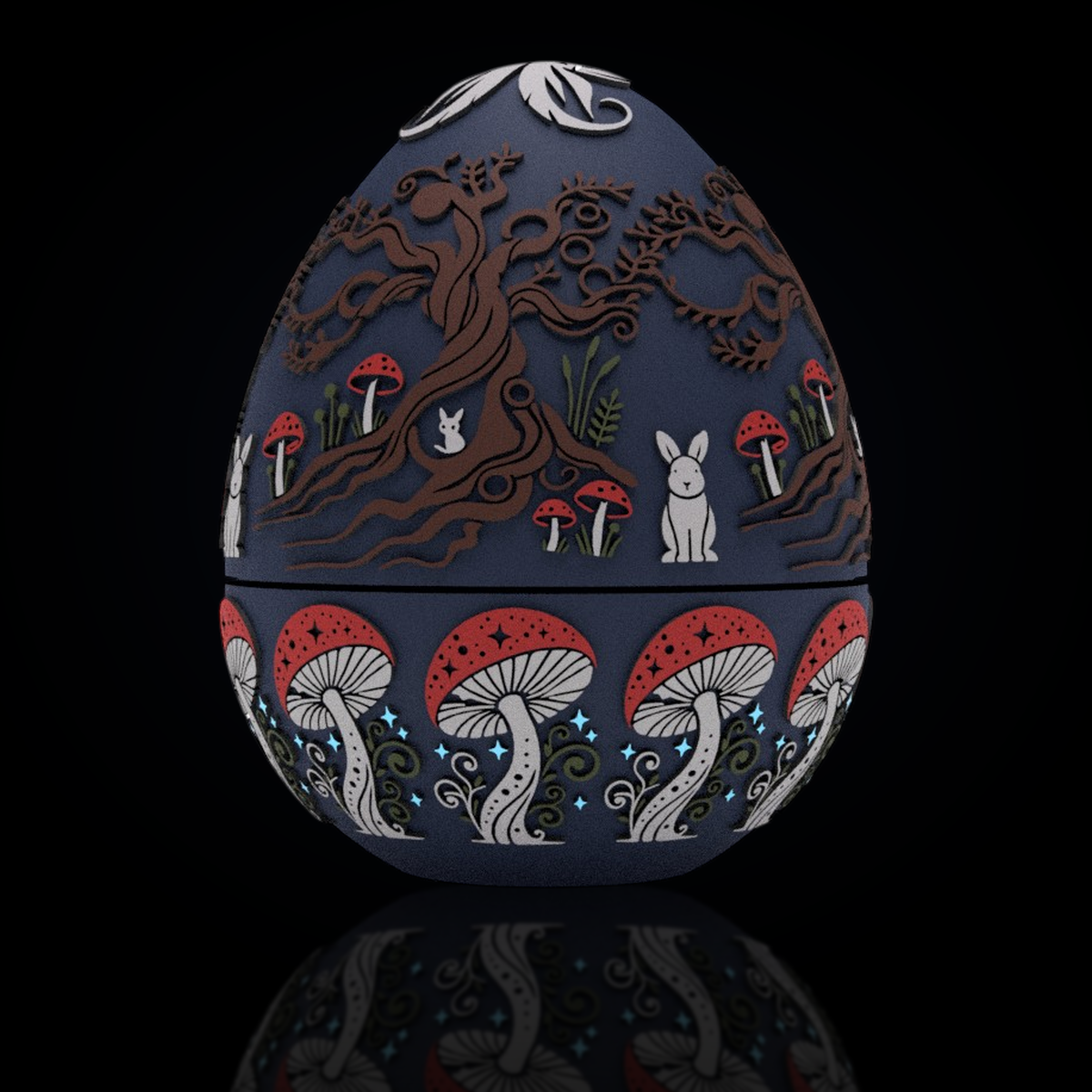 Mushroom dragon egg product render